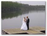 Getting read for wedding photos on the Chippewa River