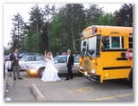 The wedding party bus