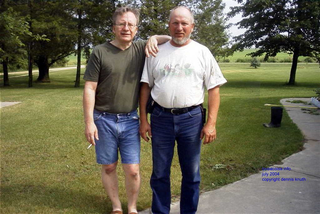 Dennis and Gary on the Farm