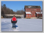 Sherri on the Dells Mill Pond Ice