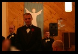 Groom and groomsmen thinking different things