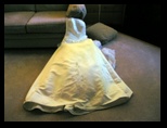 This wedding dress has been used