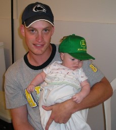 Papa Nathan with baby Jared