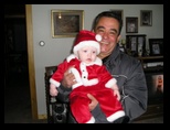 Uncle Helton with Jared as Santa