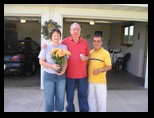 Sherri Mucio and Helton in 2006 gift of flowers