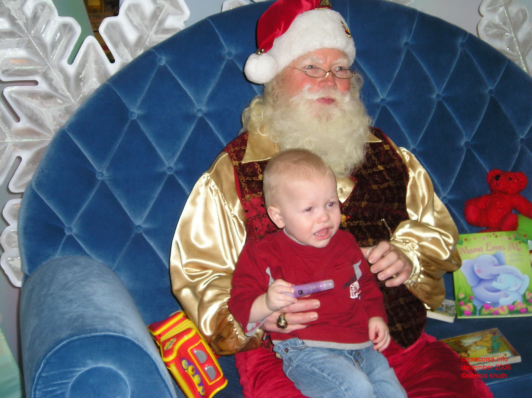 Santa's lap gets a visit from Jared