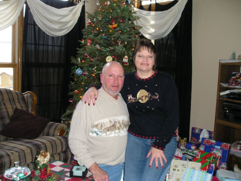 Mr and Mrs Gary Saxe on Christmas 2006