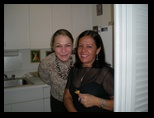 Heloisa and Luiza in the Kitchen on Olga's bday