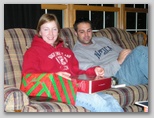 Kaydi and Ed Opening Gifts from Christmas