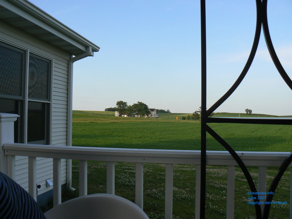 View of the neighbors from deck out back