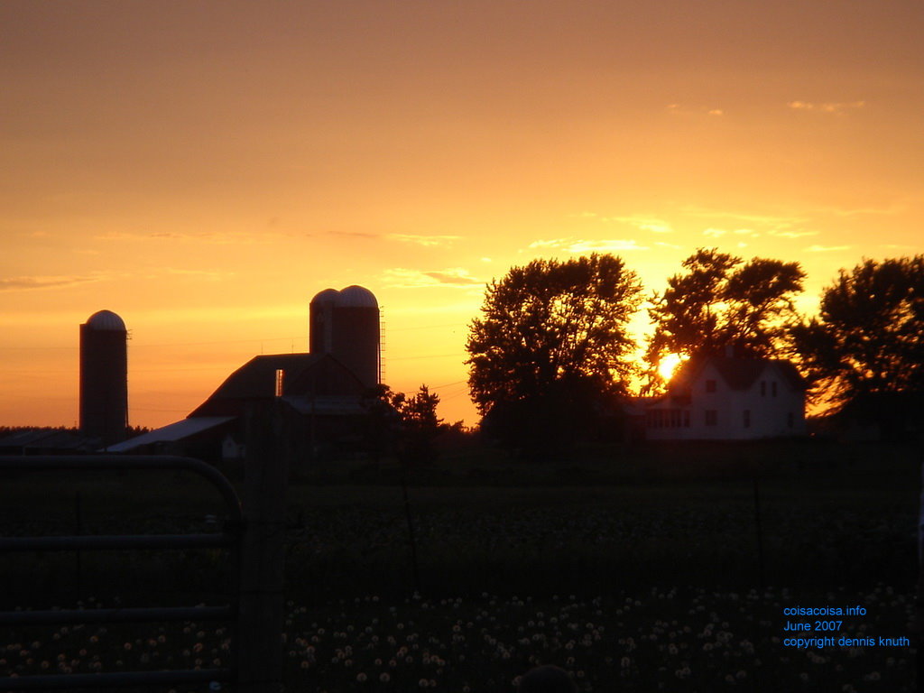 Sunset near Durand Wisconsin