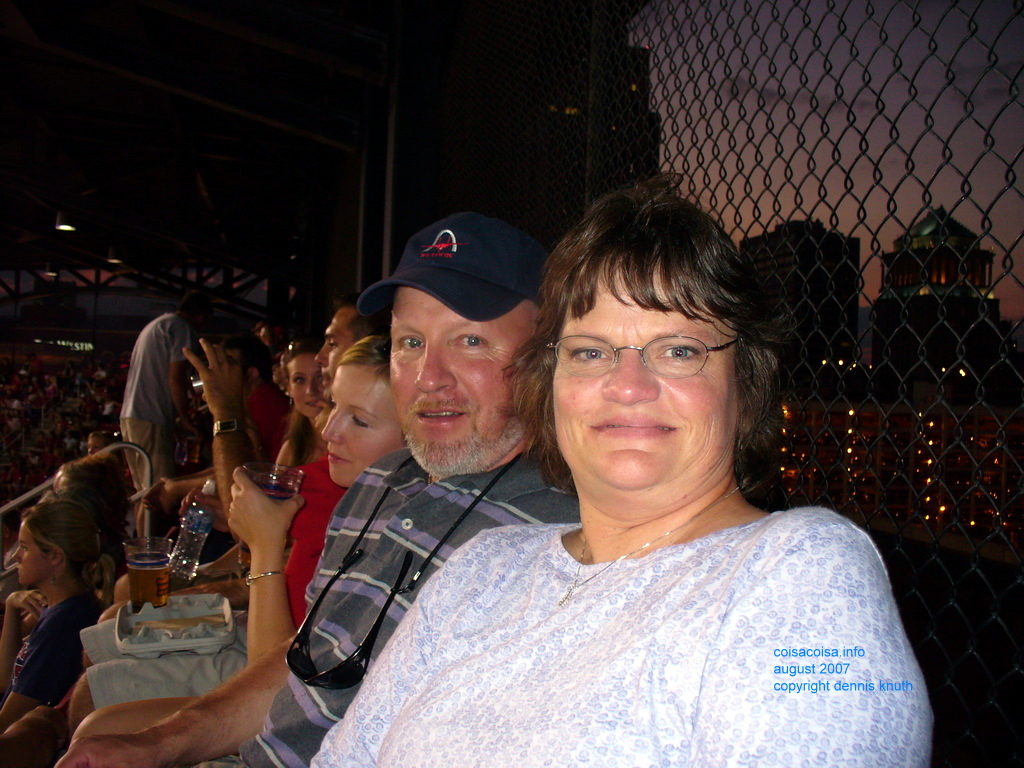 Sherri and Gary at St Louis Cardinal Baseball Game