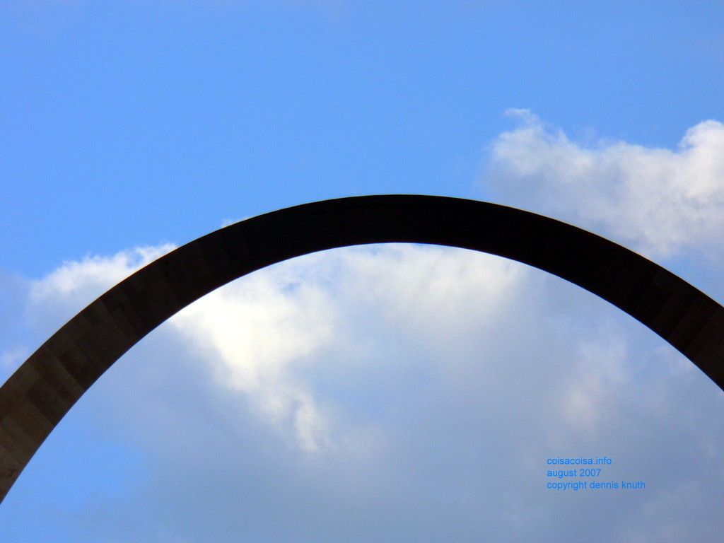 Looking up to the Gateway Arch