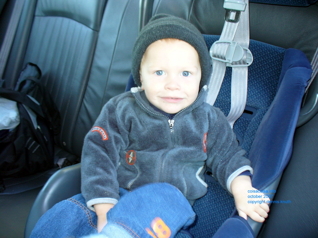 Jared takes a car ride when he is two