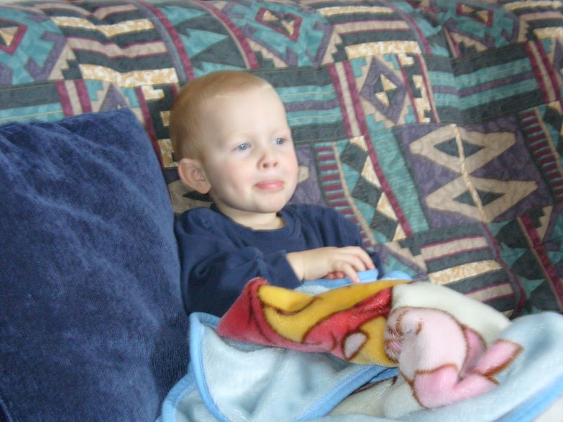 Jared and his blanky