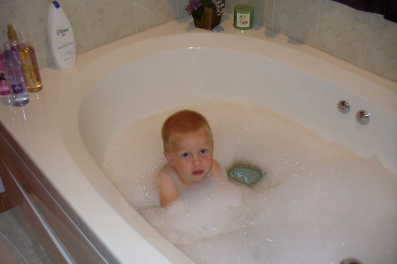 Jared in the Tub August 3 2008