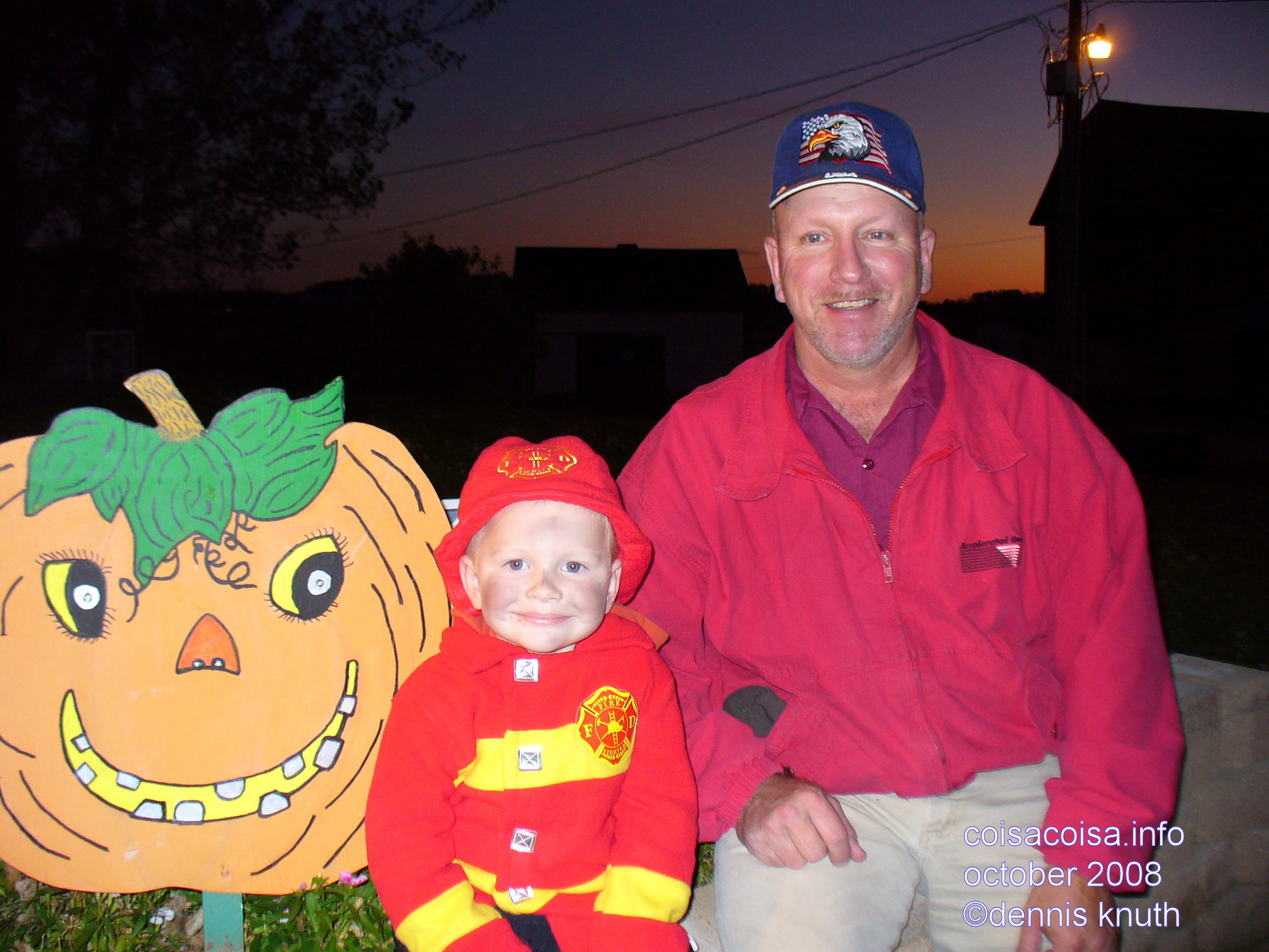 Grandpa Gary with Grandson Jared Halloween 2008