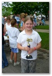 Kelsey wins a prize during Durand Days 2008