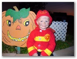 Fireman Jared with a Pumpkin