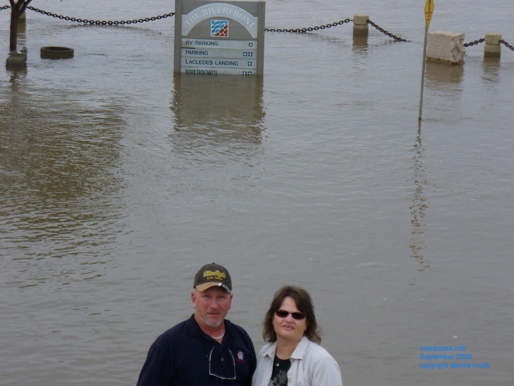 Gary and Sherri marvel at the Mississippi flooding