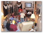 Gift giving at  Sherri and Gary Saxe's in Durand Wisconsin