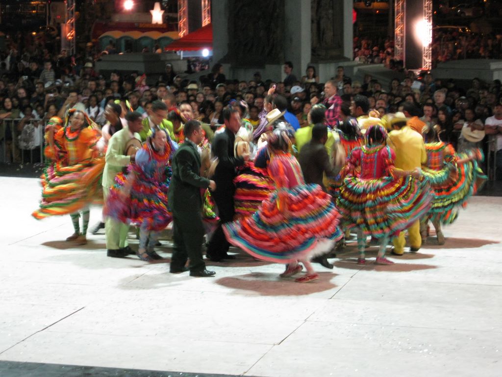 Multi colored Brazilian folk dresses