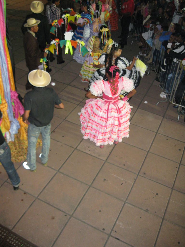 Brazilian folk dances wait to go onstage