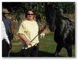 Sherri and the black prize winner pony