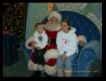 Santa gets a visit from Kelsey and Jared