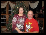 Christmas Tree Portrait of Sherri and Gary