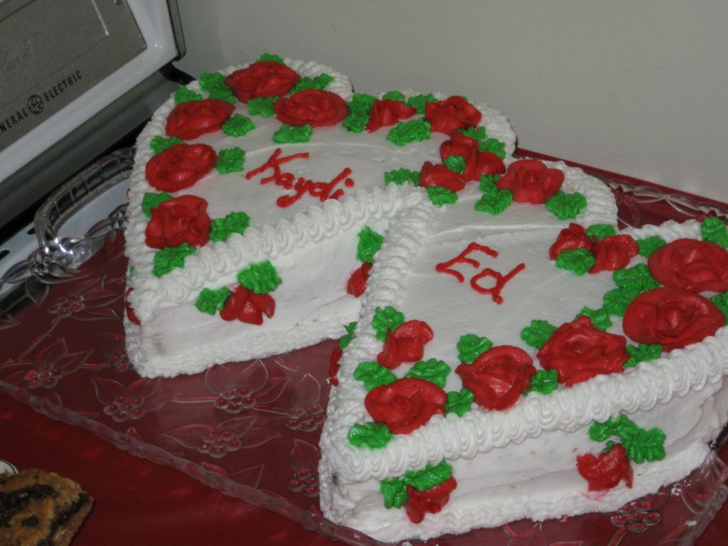 Bridal Shower Cake Valentine Shape