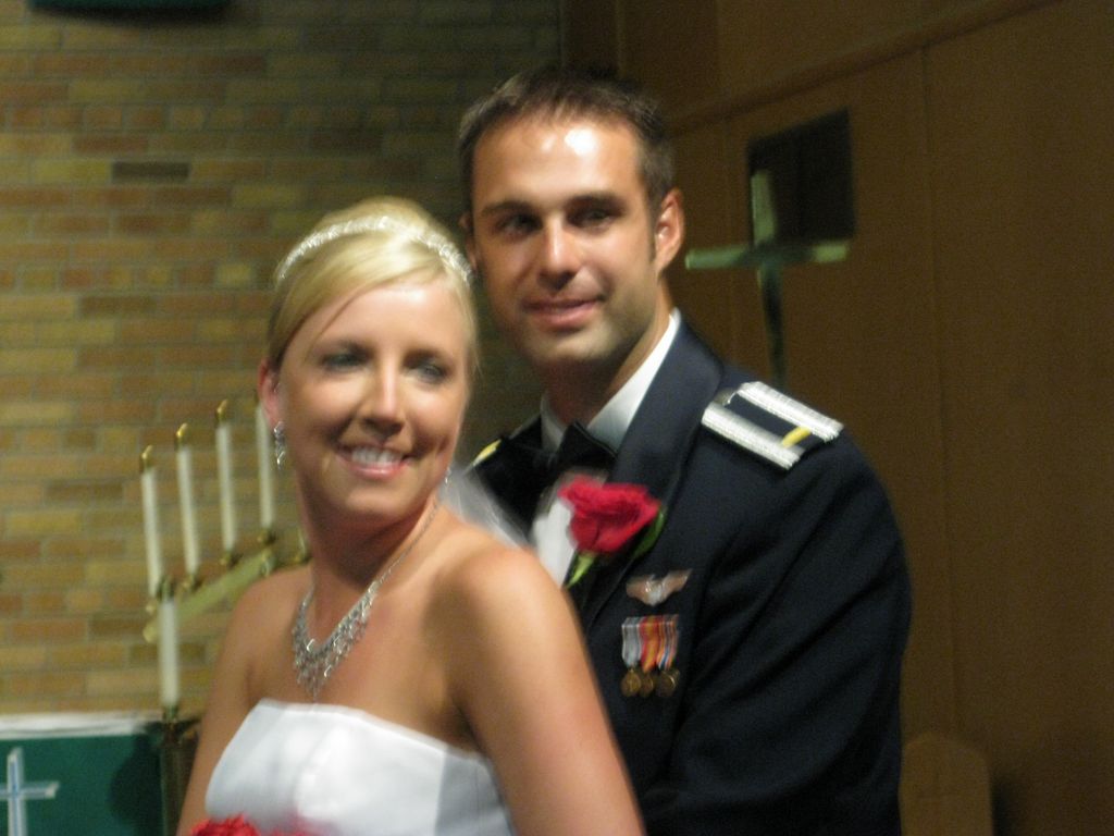 Blurry Groom and Bride