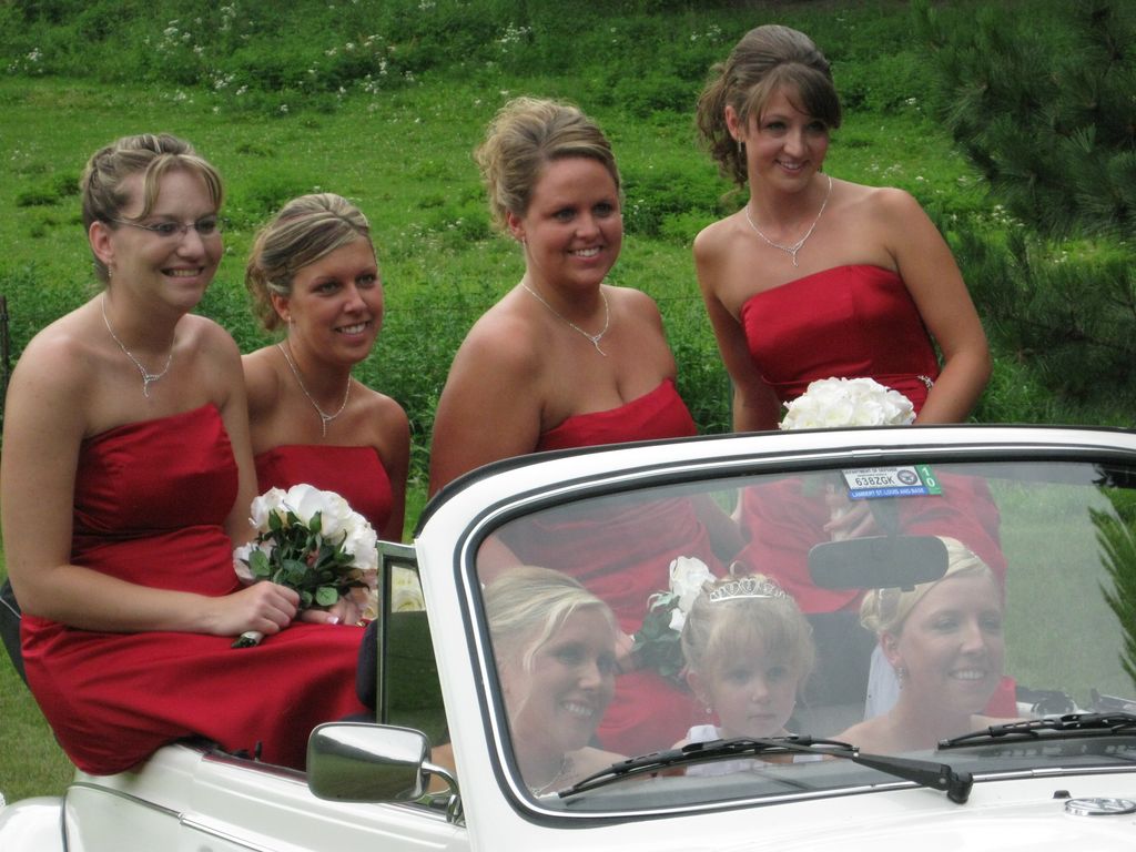 Bridemaid attendents in the Fatbug