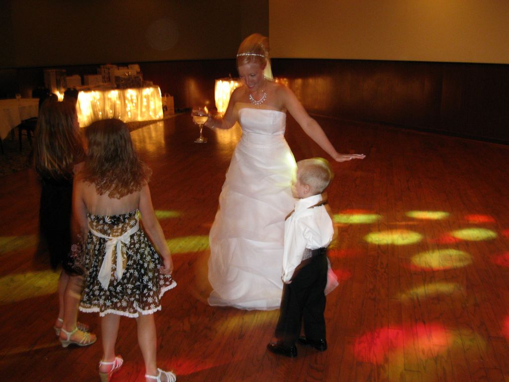 The Bride Dances with the Ring Bearer and the kids