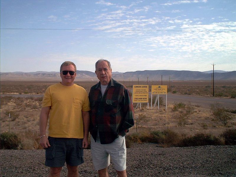Mucio and Dennis on the Nevada Desert