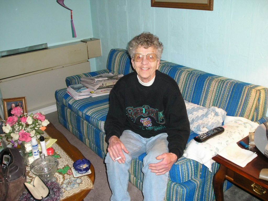 Emogene at her apartment December 26 2004