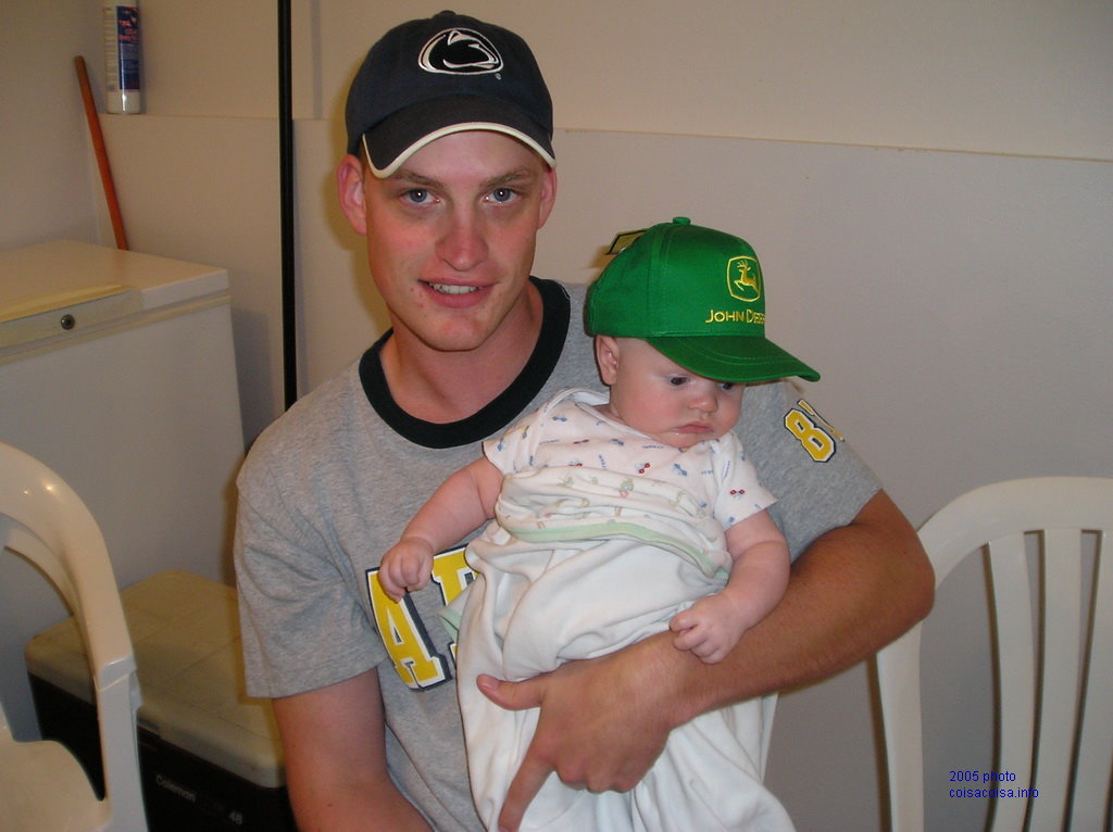 Papa Nathan with baby Jared