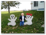 Jared and Ghosts on Halloween