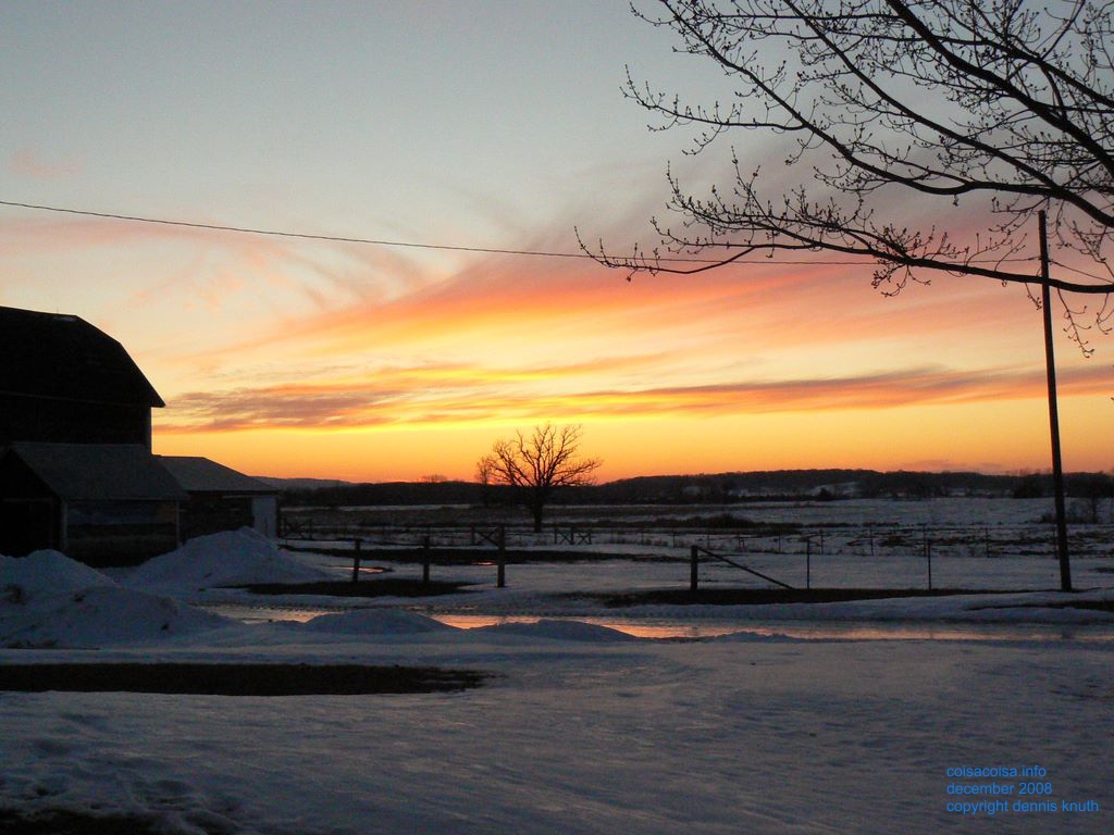 Durand Winter Sunset