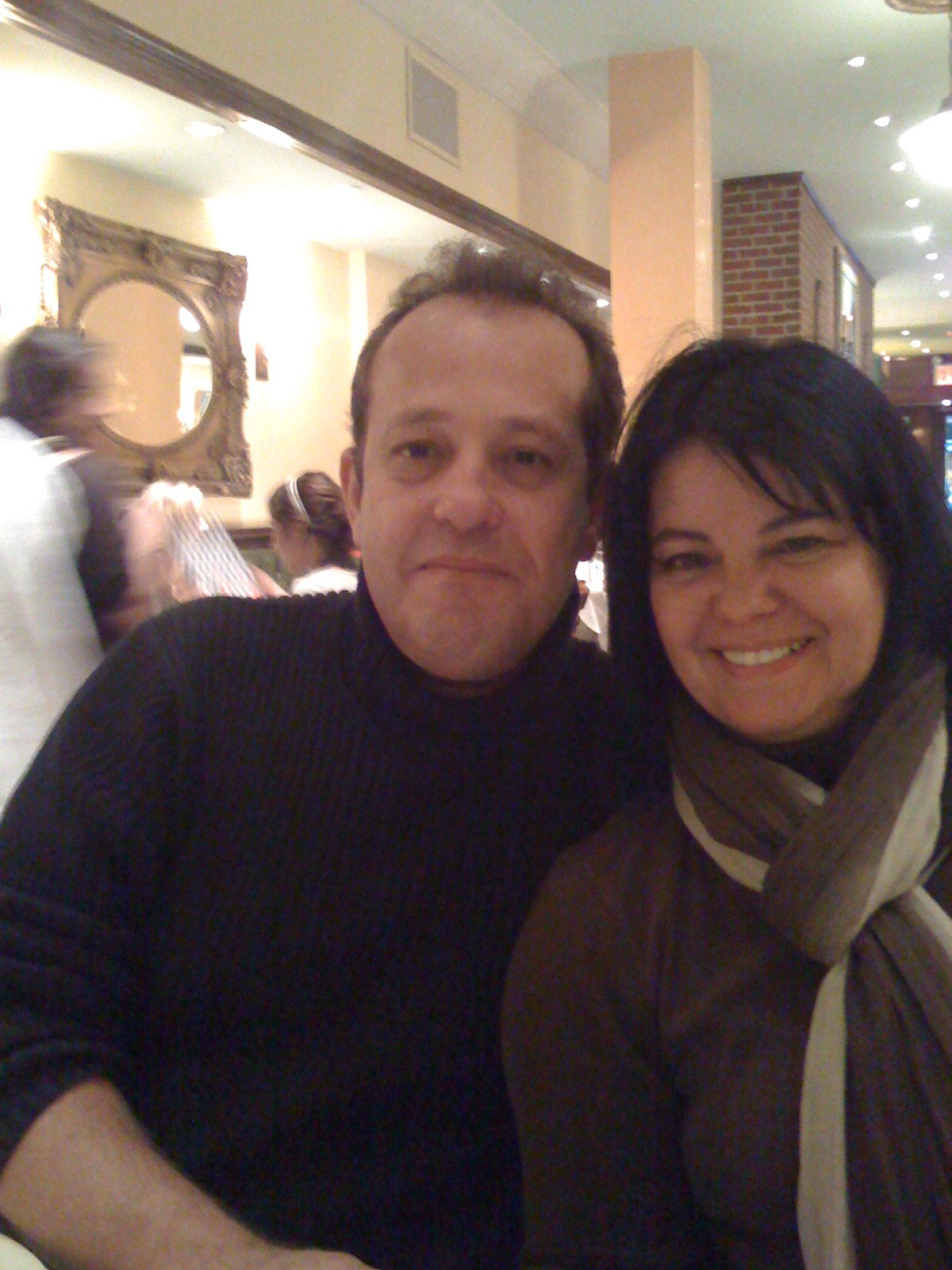 Rogerio and Helenice at Via Brasil restaurant in Manhattan