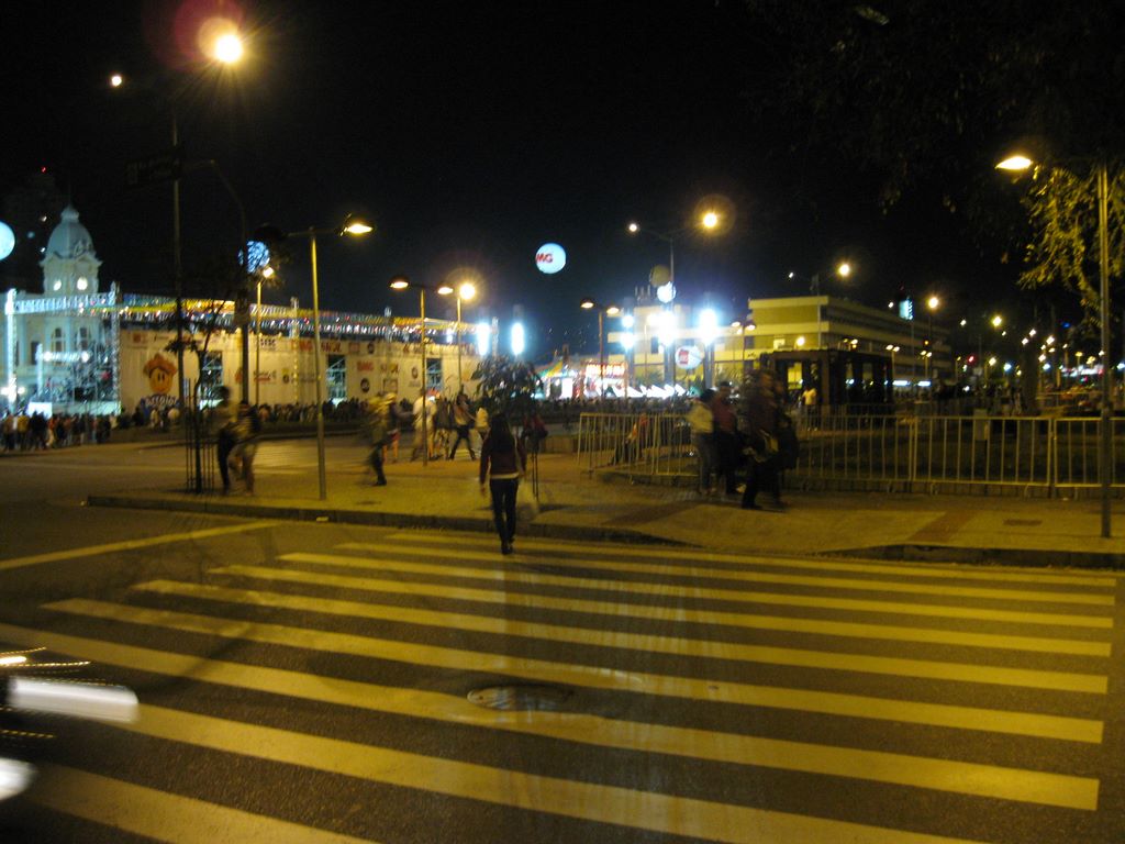 Night time streets in Belo Horizonte