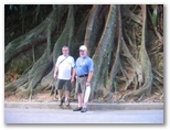 Helton and Gary by massive tree roots