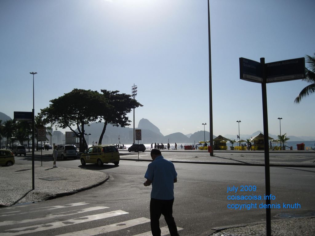 Early morning on Copacabana beach