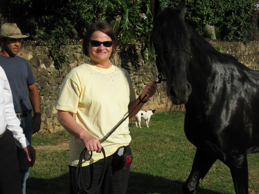 Sherri loves a black poney
