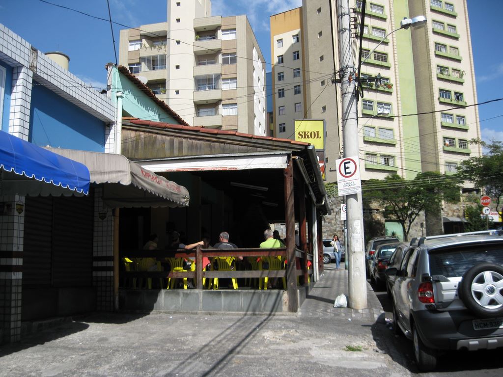 Open air bar in the Brazilian Winter time in Belo Horizonte