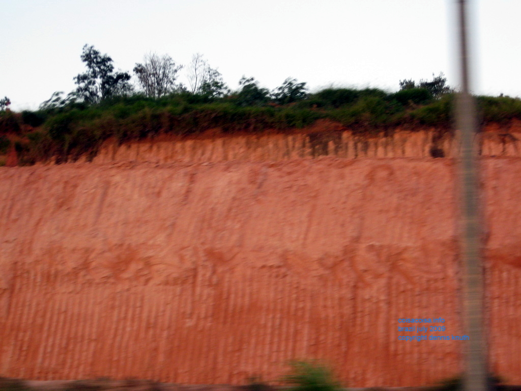 Brazilian red soil in Belo Horizonte