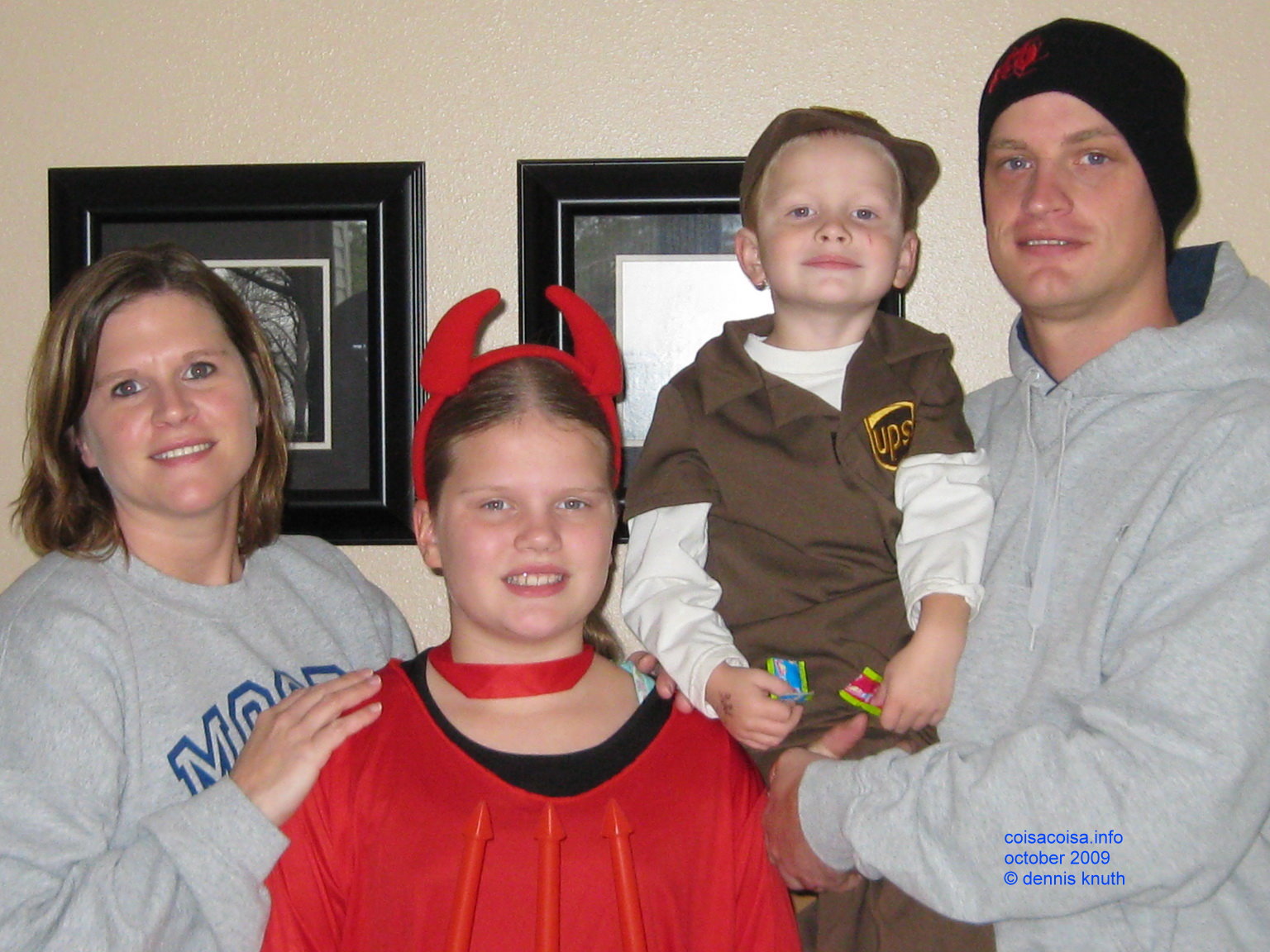 Nathan and Kelly's Family in Halloween Costume