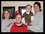 Jared Kelly Kelsey and Nathan Halloween familly