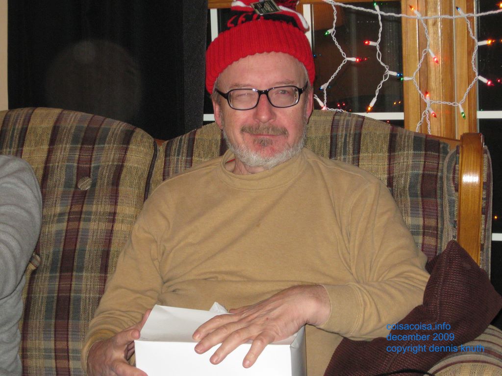 Dennis Knuth winks at Christmas