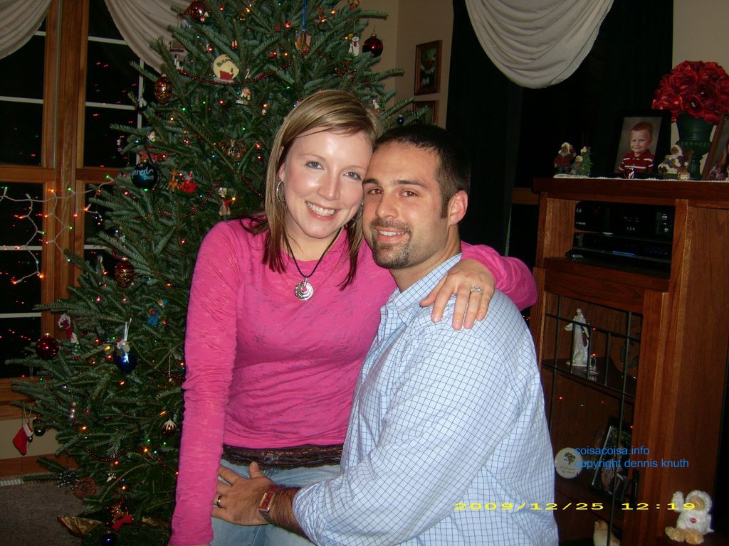 Ed and Kaydi on Christmas 2009 